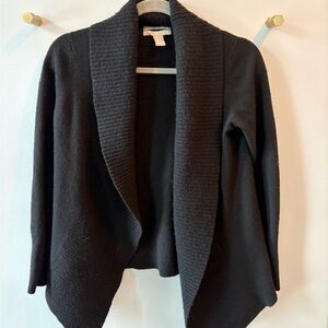 Banana Republic Black Open Front Cardigan Sweater